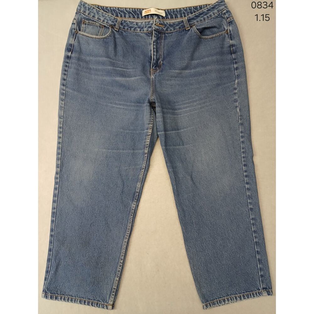 Route 66 (24S) Women's Relaxed Straight Fit Blue Denim Jeans
